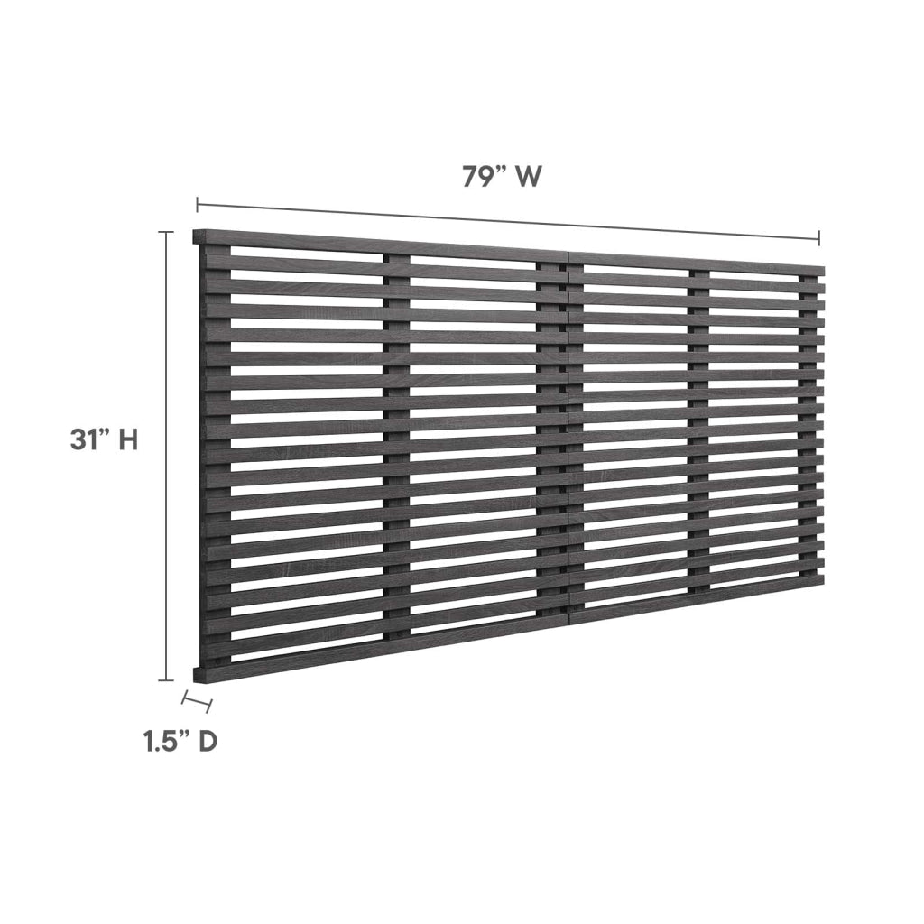 Render Wall Mount King Headboard - No Shipping Charges MDY-MOD-7111-CHA