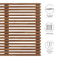 Modway Render Mid-Century Modern Wall-Mount Headboard in Walnut King (U.S. Standard) MDY-MOD-7111-WAL