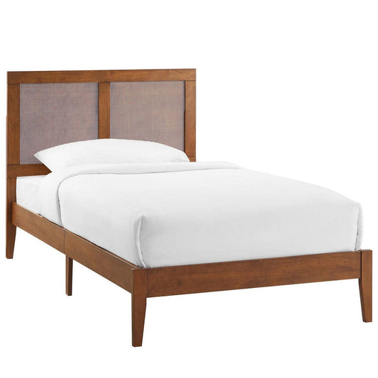 Modway Sirocco Platform Bed, Twin, Walnut