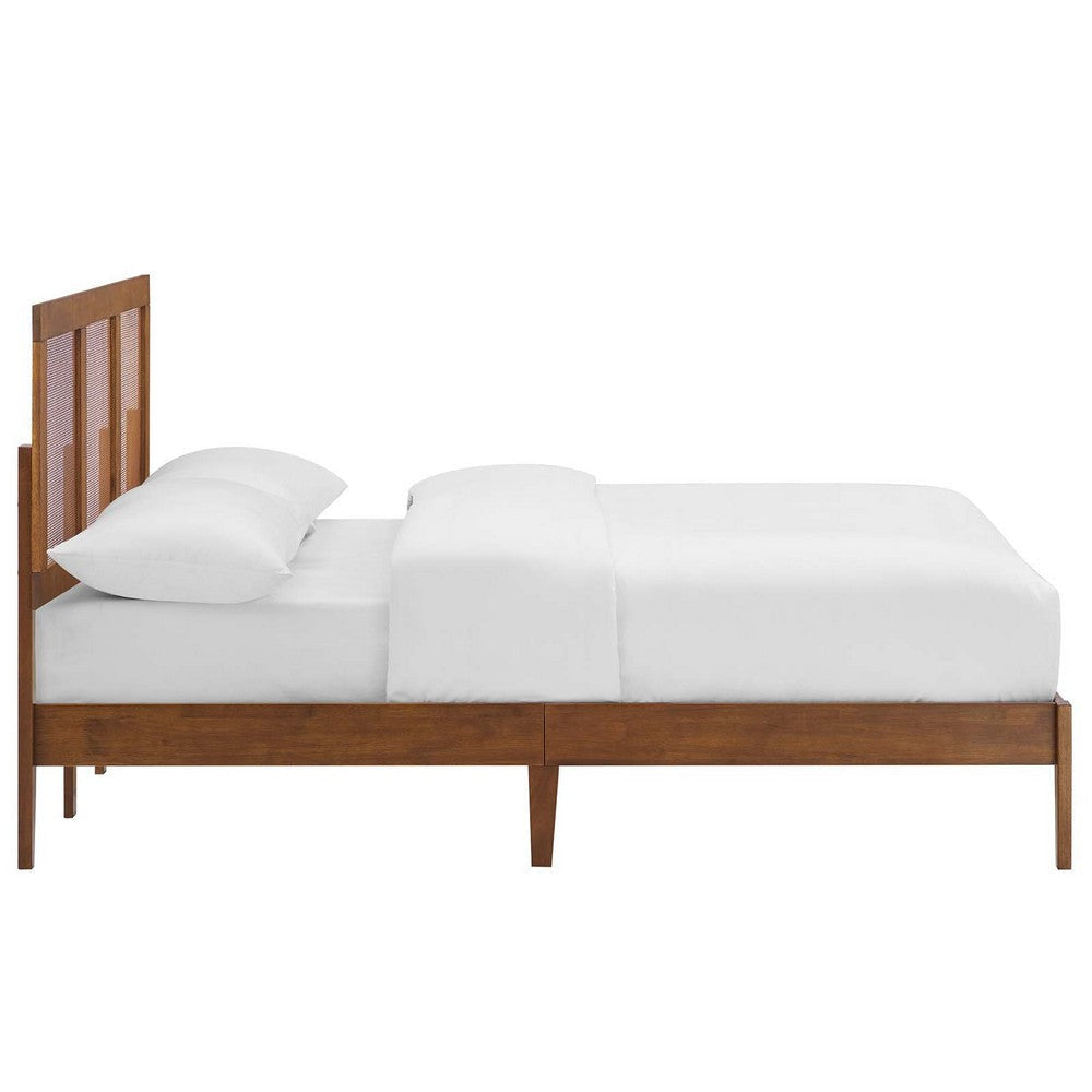 Modway Sirocco Platform Bed Full Walnut MDY-MOD-7153-WAL