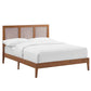 Modway Sirocco Platform Bed, Full, Walnut