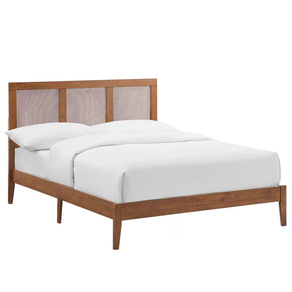 Modway Sirocco Platform Bed, Full, Walnut