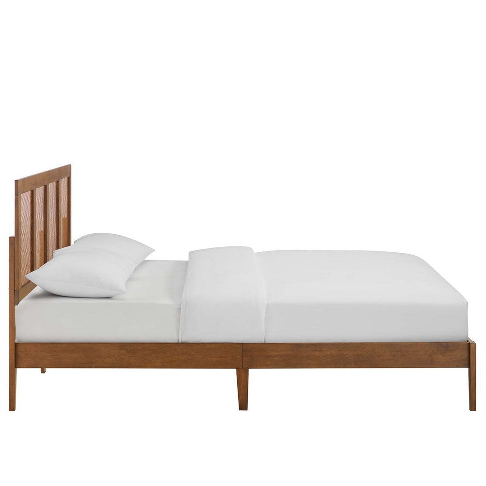 Modway Sirocco Platform Bed Queen Walnut MDY-MOD-7154-WAL