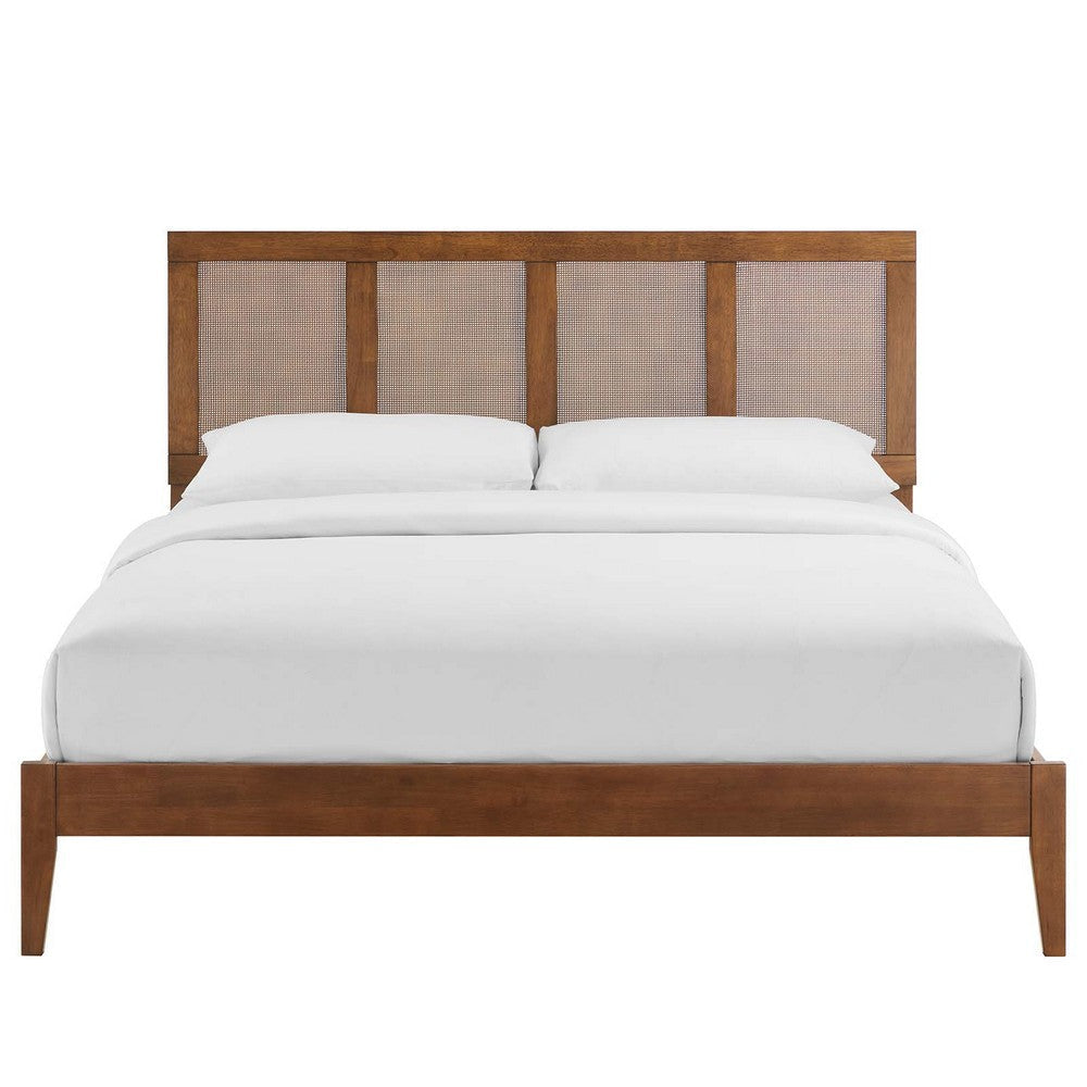 Modway Sirocco Platform Bed Queen Walnut MDY-MOD-7154-WAL