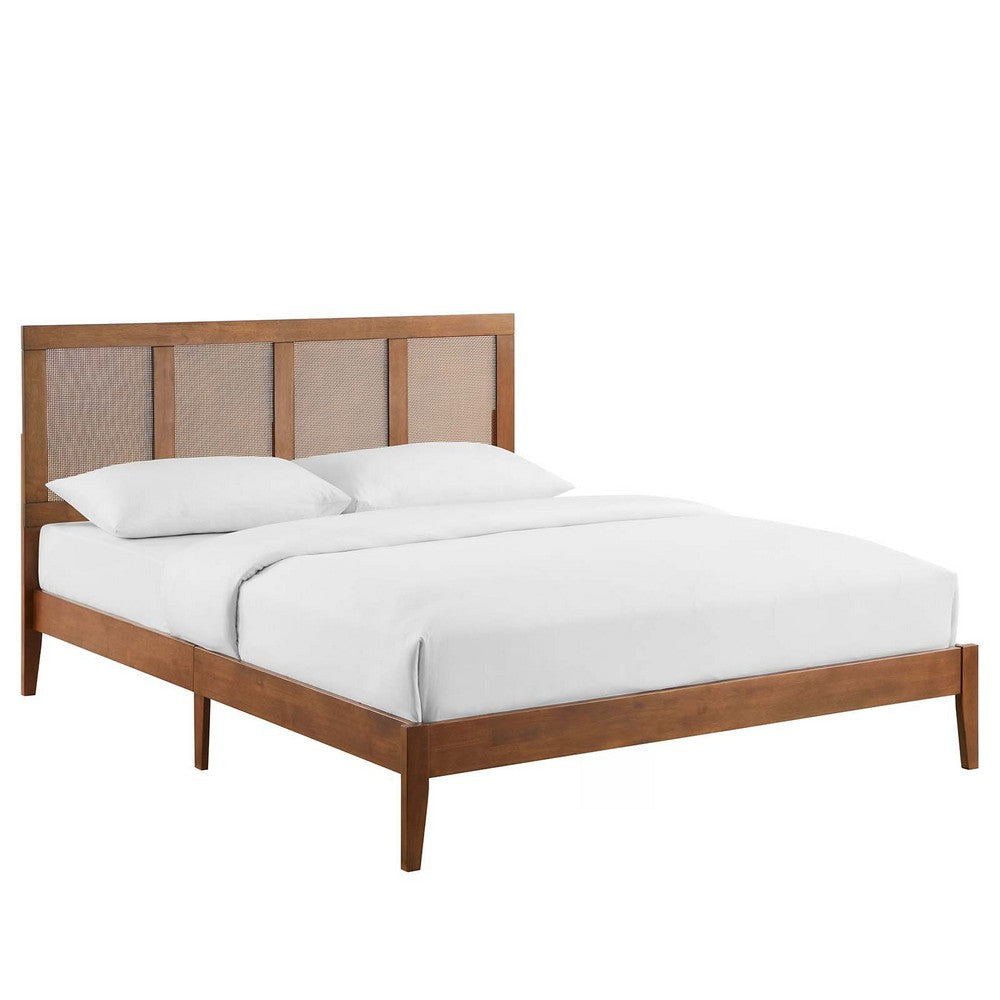 Sirocco Rattan and Wood King Platform Bed