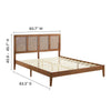 Modway Sirocco Platform Bed King Walnut MDY-MOD-7155-WAL