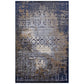 Modway Kalene Distressed Vintage Turkish 5x8 Area Rug in Blue, Rust and Cream