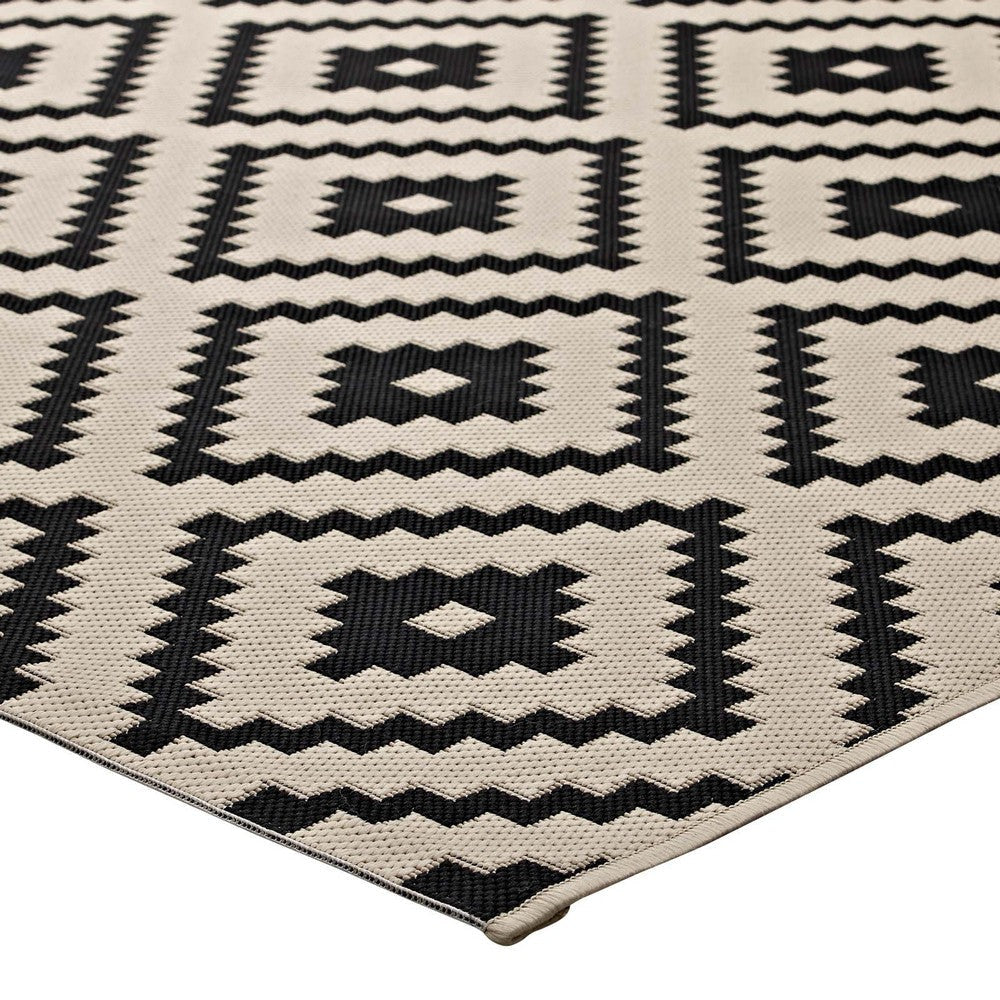 Perplex Geometric Diamond Trellis 8x10 Indoor and Outdoor Area Rug - No Shipping Charges MDY-R-1134A-810