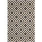 Modway Perplex Geometric Diamond Trellis 8x10 Indoor and Outdoor In Black and Beige