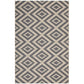 Modway Jagged Geometric Diamond Trellis 5x8 Indoor and Outdoor In Gray and Beige