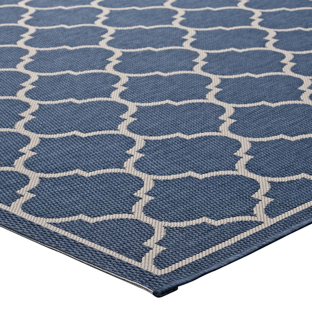 Avena Moroccan Quatrefoil Trellis 8x10 Indoor and Outdoor Area Rug - No Shipping Charges MDY-R-1137A-810