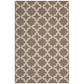 Modway Cerelia Moroccan Trellis 8x10 Indoor and Outdoor In Light and Dark Beige