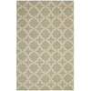 Modway Cerelia Moroccan Trellis 5x8 Indoor and Outdoor In Beige and Light Green