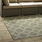 Modway Cerelia Moroccan Trellis 5x8 Indoor and Outdoor In Beige and Light Green MDY-R-1139B-58