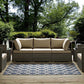 Modway Cerelia Moroccan Trellis 8x10 Indoor and Outdoor In Blue and Beige MDY-R-1139C-810