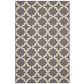 Modway Cerelia Moroccan Trellis 5x8 Indoor and Outdoor In Gray and Beige