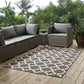 Modway Cerelia Moroccan Trellis 5x8 Indoor and Outdoor In Gray and Beige MDY-R-1139D-58