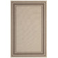 Modway Solid Borderline Indoor and Outdoor Rim Area Rug, 5x8, Light and Dark Beige