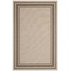 Modway Solid Borderline Indoor and Outdoor Rim Area Rug, 5x8, Light and Dark Beige