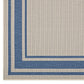 Rim Solid Border Borderline 5x8 Indoor and Outdoor Area Rug - No Shipping Charges MDY-R-1140C-58