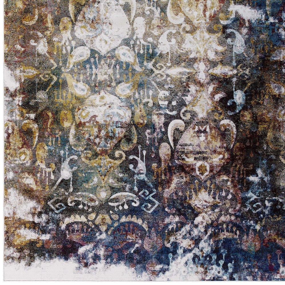 Success Jayla Transitional Distressed Vintage Floral Moroccan Trellis 4x6 Area Rug - No Shipping Charges MDY-R-1160A-46