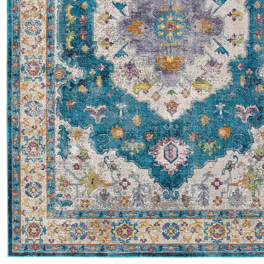 Success Anisah Distressed Floral Persian Medallion 4x6 Area Rug MDY-R-1163C-46