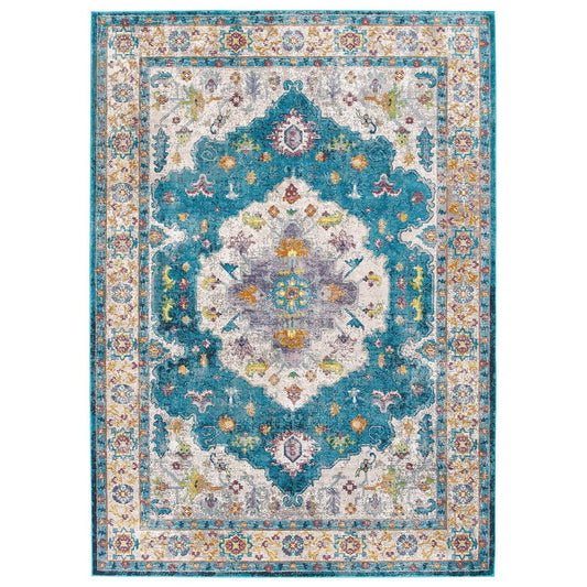 Success Anisah Distressed Floral Persian Medallion 4x6 Area Rug