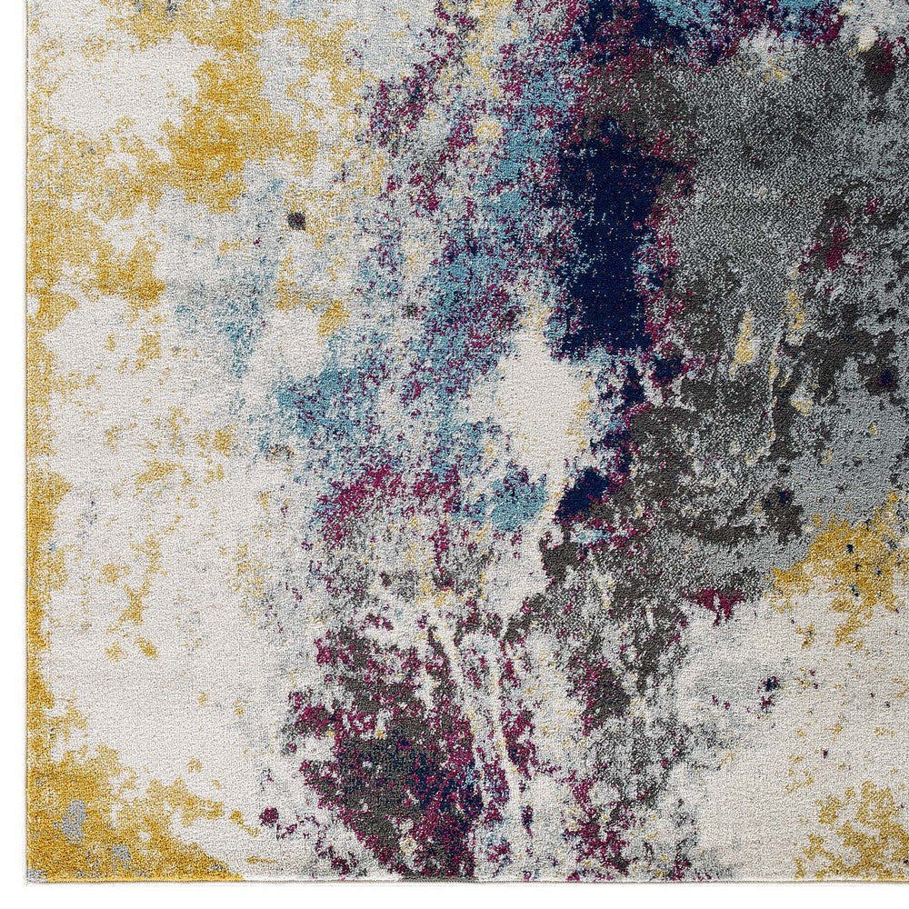 Entourage Adeline Contemporary Modern Abstract 8x10 Area Rug - No Shipping Charges MDY-R-1167B-810