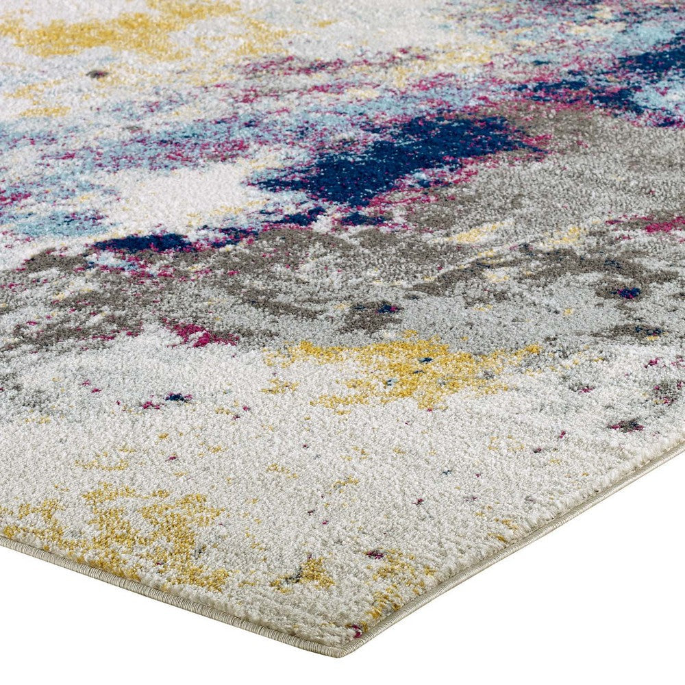 Entourage Adeline Contemporary Modern Abstract 8x10 Area Rug - No Shipping Charges MDY-R-1167B-810