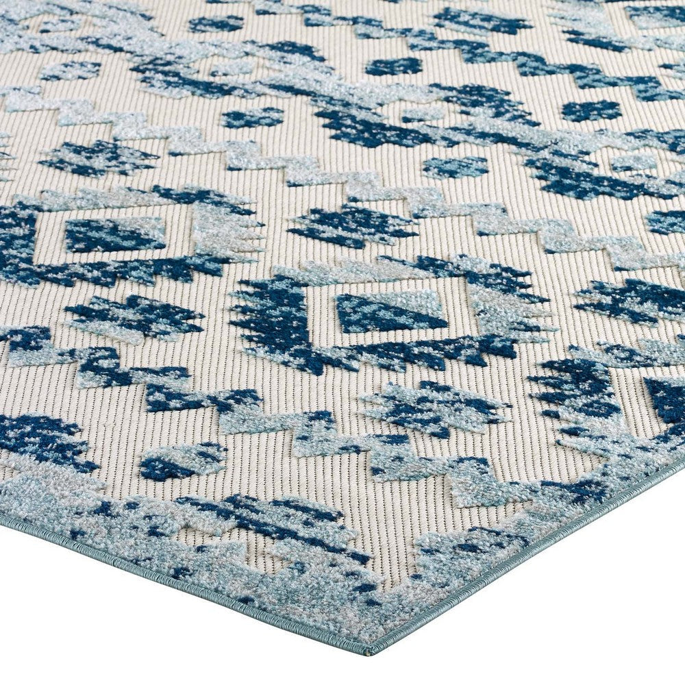 Reflect Takara Abstract Diamond Moroccan Trellis 5x8 Indoor and Outdoor Area Rug - No Shipping Charges MDY-R-1180A-58