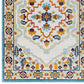 Reflect Ansel Distressed Floral Persian Medallion 5x8 Indoor and Outdoor Area Rug - No Shipping Charges MDY-R-1183A-58