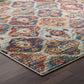 Tribute Azalea Distressed Vintage Floral Lattice 5x8 Area Rug - No Shipping Charges MDY-R-1185A-58