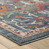 Tribute Every Distressed Vintage Floral 5x8 Area Rug - No Shipping Charges MDY-R-1186A-58