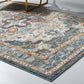 Tribute Diantha Distressed Vintage Floral Persian Medallion 8x10 Area Rug - No Shipping Charges MDY-R-1190A-810