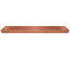 29 Inch Rectangular Metal Windowsill Planter Tray Trim Edges Large Copper - BM195220 BM195220