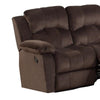 Pine Wood Reclining Loveseat With Padded Upholstery Brown By Casagear Home PDX-F6711