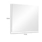 Modern High Gloss Frameless Wall Mirror Clear SIF-2130-GBHG