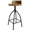 Pia 30-35 Inch Industrial Style Adjustable Swivel Bar Stool With Backrest By The Urban Port UPT-165868