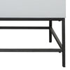 45 Inch Rectangular Mango Wood Coffee Table Lift Top Storage Iron Frame White Black - UPT-229062 UPT-229062