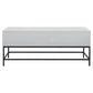 45 Inch Rectangular Mango Wood Coffee Table Lift Top Storage Iron Frame White Black - UPT-229062 UPT-229062