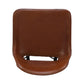 29 Inch Bar Height Chair Curved Seat Genuine Leather Metal Frame Tan Brown Black By The Urban Port UPT-263784