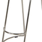 Ela 30 Inch Bar Stool with Mango Wood Saddle Seat Iron Frame Brown and Silver By The Urban Port UPT-263791