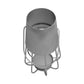 Ambient 12 Inch Vintage Style Iron Candle Stand Lantern Sleek Curved Handle Metallic Silver By The Urban Port UPT-271311