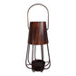 Ambient 12 Inch Vintage Style Iron Candle Stand Lantern Sleek Curved Handle By The Urban Port UPT-271312