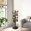 52 Inch Tall Plant Stand with 4 Hanging Pots, Antique Bronze, Gold, Black By The Urban Port