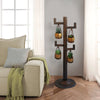 52 Inch Tall Plant Stand with 4 Hanging Pots Antique Bronze Gold Black By The Urban Port UPT-271313