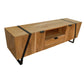 Aza 59 Inch Handcrafted TV Console with Drawer Natural Brown Acacia Wood Cabinet - The Urban Port UPT-277208