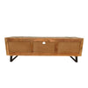 Aza 59 Inch Handcrafted TV Console with Drawer Natural Brown Acacia Wood Cabinet - The Urban Port UPT-277208