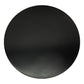 Zoe 30 Inch Round Coffee Table with Pedestal Base Sleek Modern Silhouette Matte Black Powder Coated MetalnThe Urban Port UPT-295605