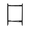 15 Inch Modern Side End Table Metal Round Tray Top Foldable Legs Black The Urban Port UPT-295808